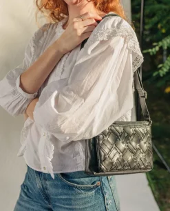 Bandolera BIBA Mulberry de piel