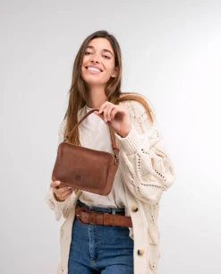 Bolso de mano BIBA Logan Crush de piel