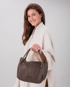 Bolso de mano BIBA West Avon de piel
