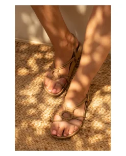 Sandalia BIBA Art Deco de piel